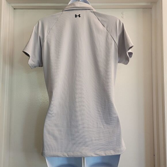 Under Armour gray collared golf shirt - Picture 3 of 4